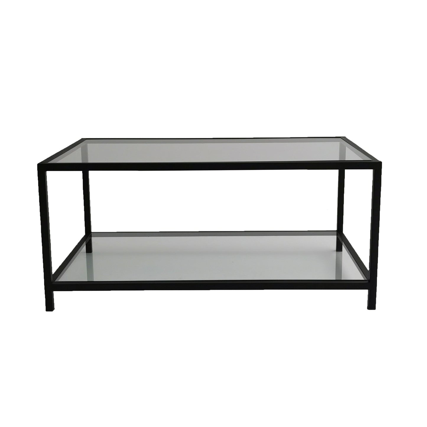 TAKK Astro Sofabord - Glas/Metal - 60x90x40 - Sort - NordlyHome.dk