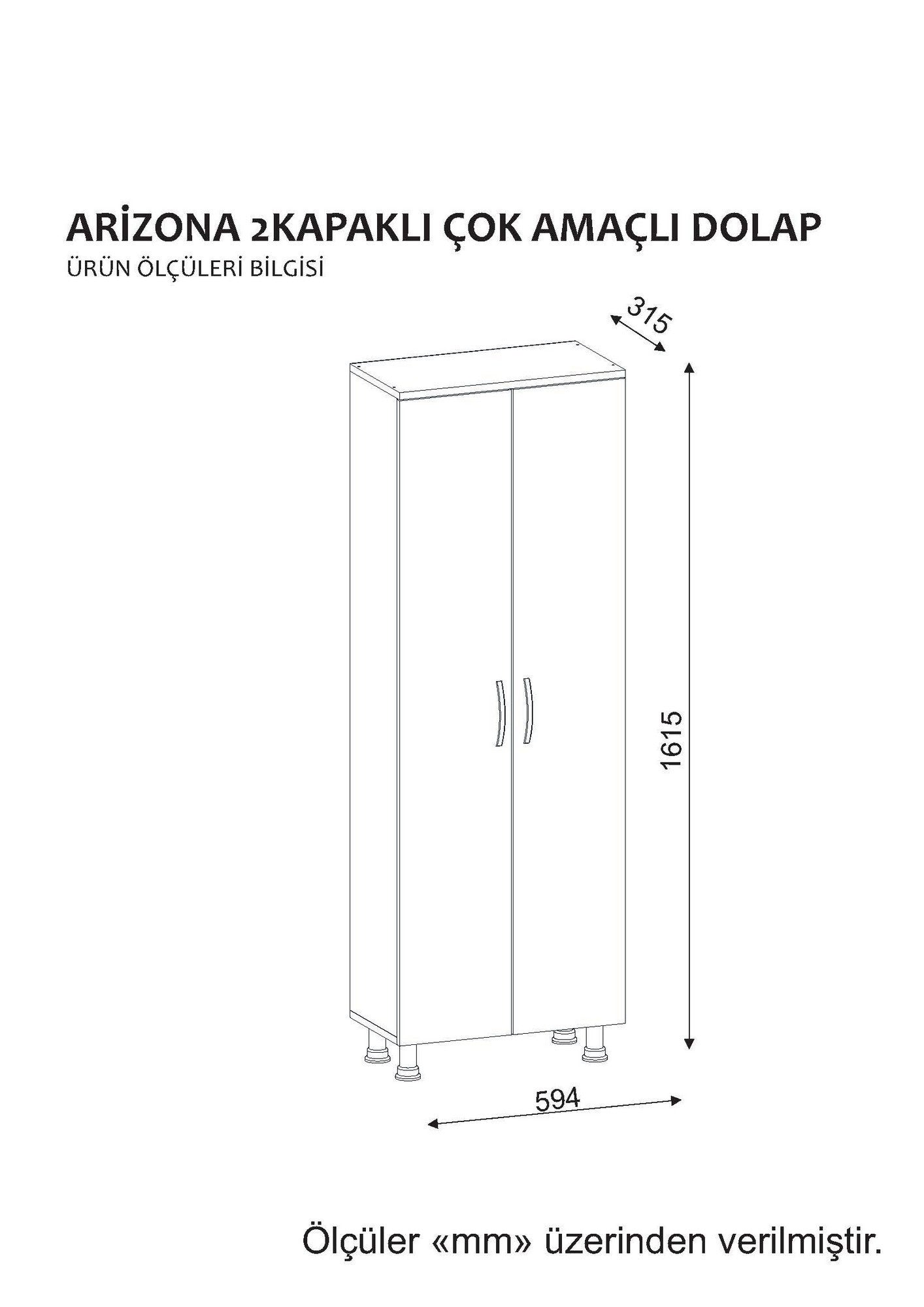 TAKK Arizona 2 Kapak - White - NordlyHome.dk