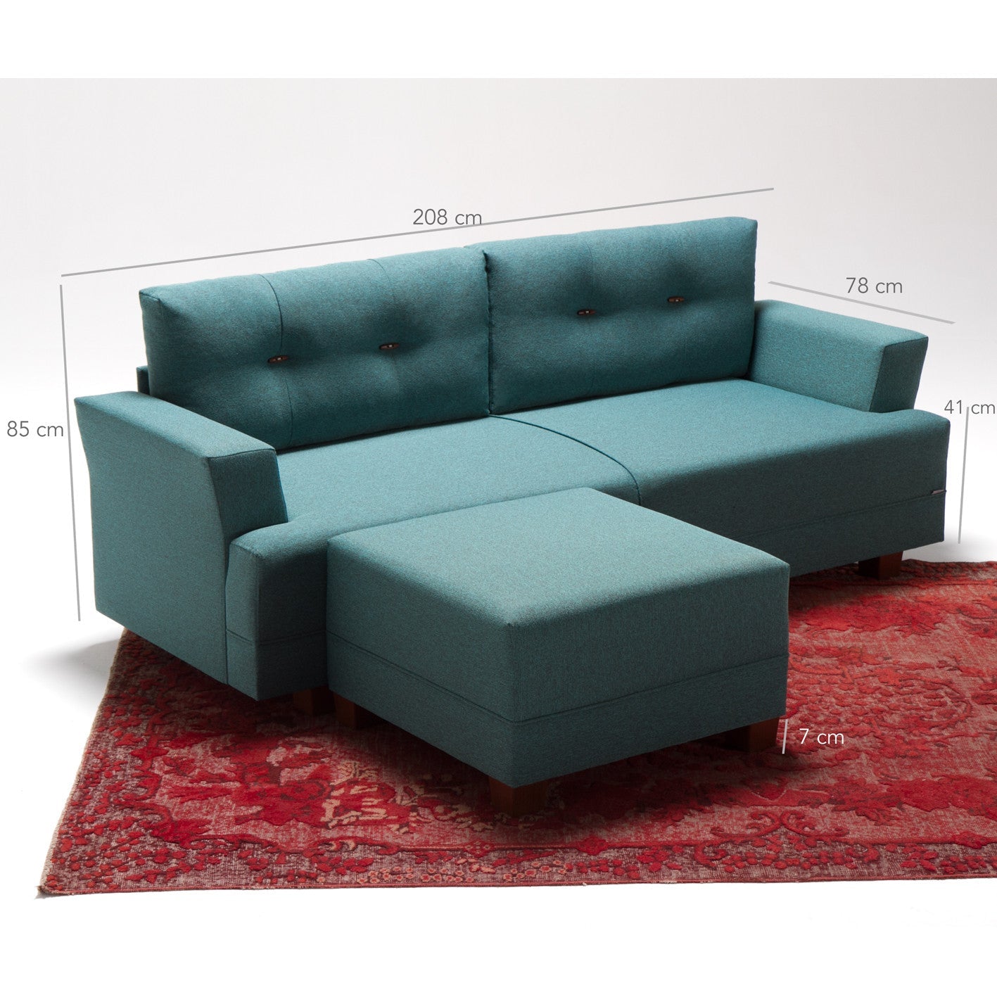 TAKK Balzan HjÞrnesofa - Turkis - NordlyHome.dk