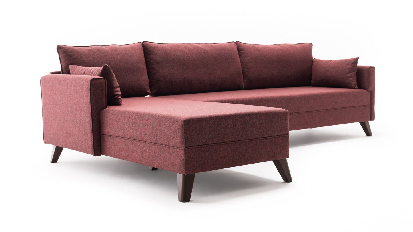 TAKK Bella HjÞrnesofa - Venstre - 275x85x165 - RÞd - NordlyHome.dk